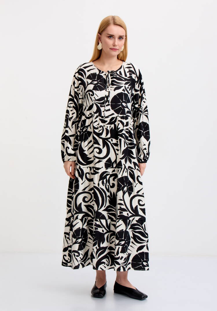 Платье расклешенного силуэта шир.  750, рис. 4