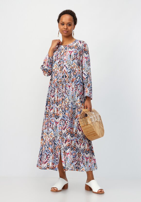 Платье с цветочным принтом свободного кроя шир.  580, рис. 16