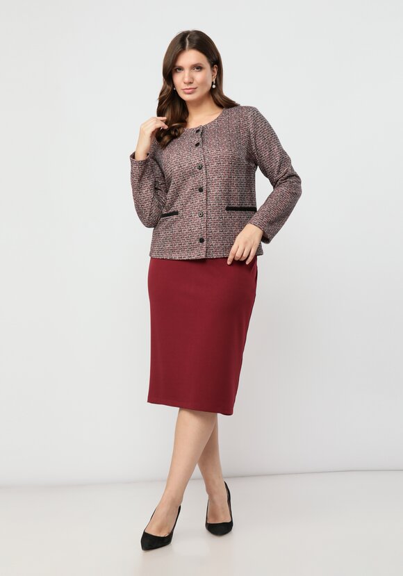 Пиджак укороченный прямого кроя на пуговицах шир.  580, рис. 9