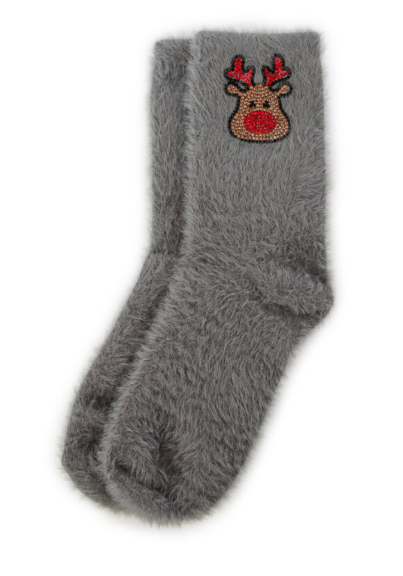 Носки с кашемиром и стразами, 2 пары шир.  580, рис. 2