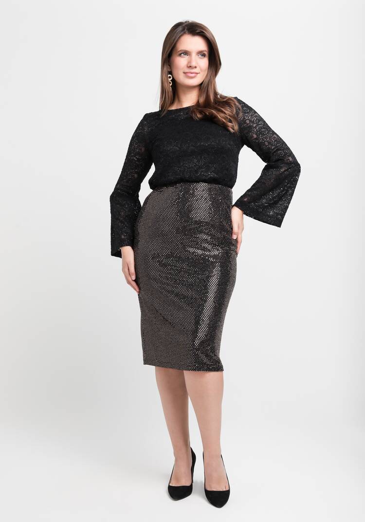 Блуза из гипюра с майкой шир.  750, рис. 7