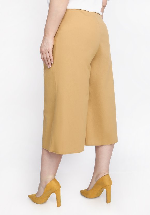 Шорты-бермуды на резинке однотонные шир.  580, рис. 2