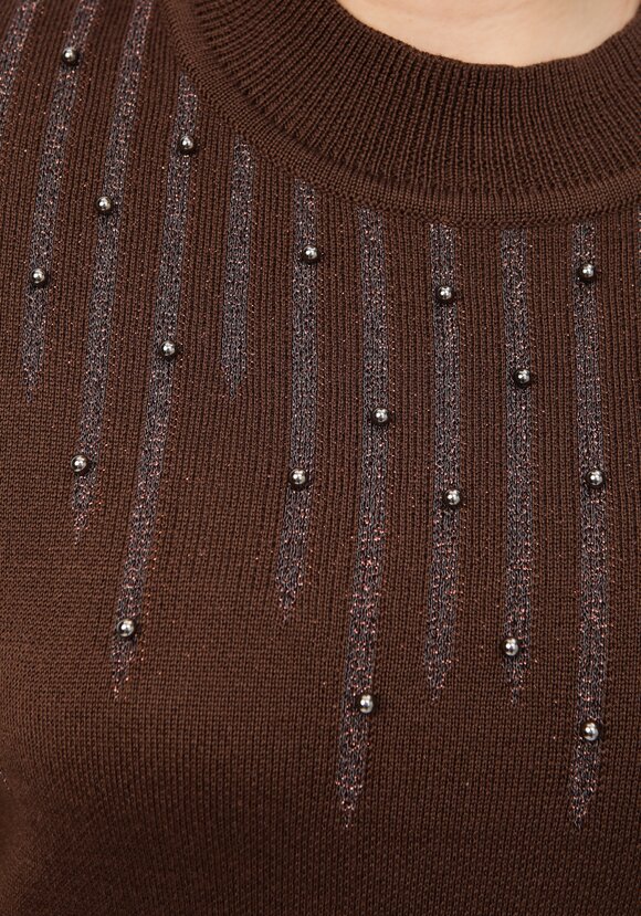 Джемпер с жемчугом и метанитью шир.  580, рис. 5