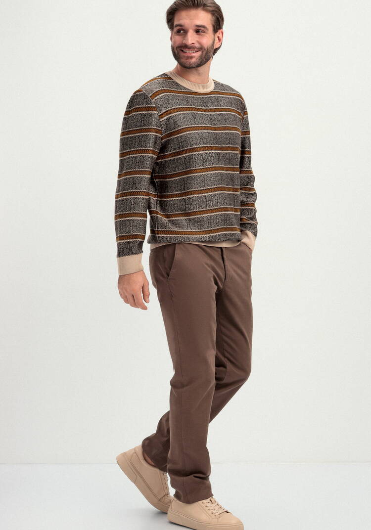 Джемпер в полоску с контрастными манжетами шир.  750, рис. 11