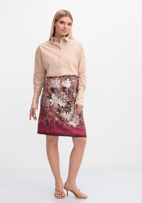 Юбка миди с анималистическим принтом