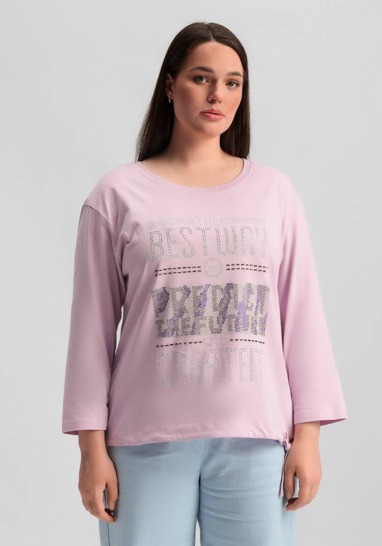 Лонгслив с декором из страз шир.  750, рис. 30