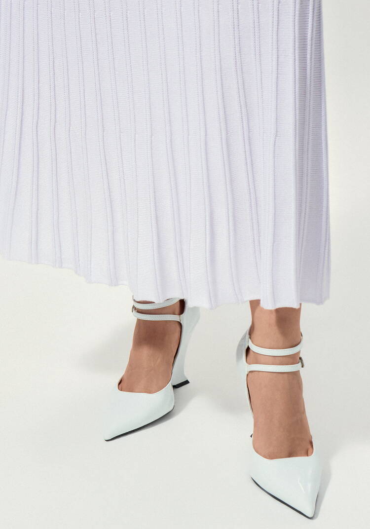 Юбка плиссе длины миди шир.  750, рис. 14