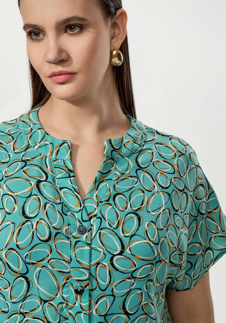 Блуза удлиненная с вырезом шир.  750, рис. 19