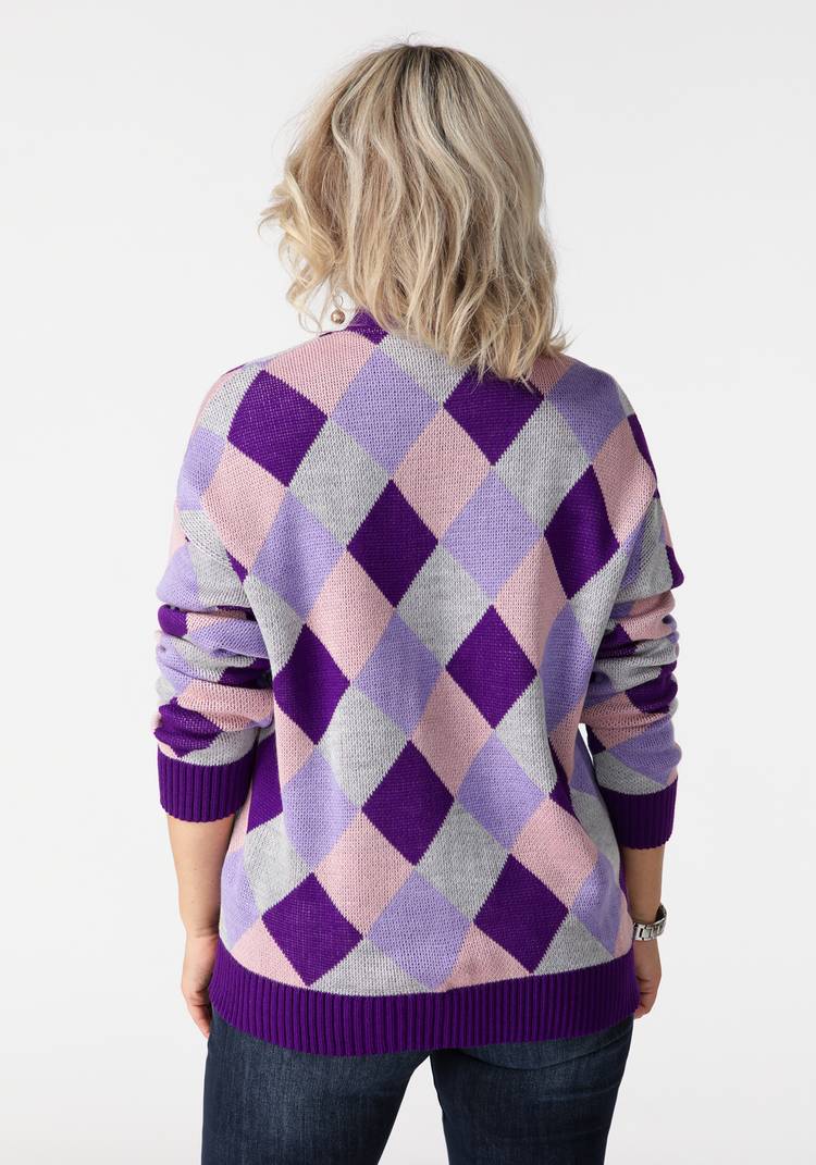 Кардиган Яркие ромбы шир.  750, рис. 26