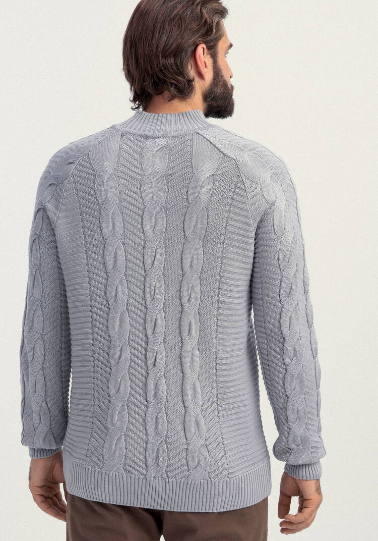 Джемпер мужской с фактурными косами шир.  750, рис. 10