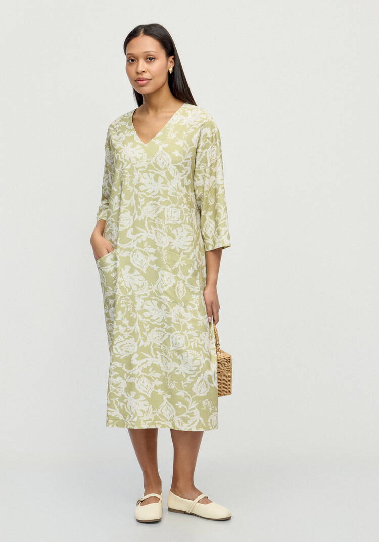 Платье изо льна Танцующая на ветру шир.  750, рис. 14