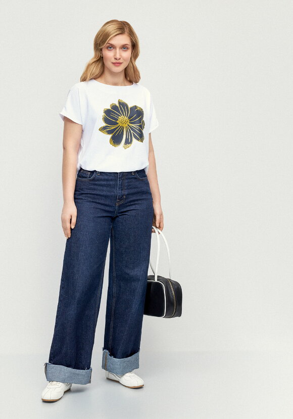 Блуза с принтом с напылением шир.  580, рис. 23