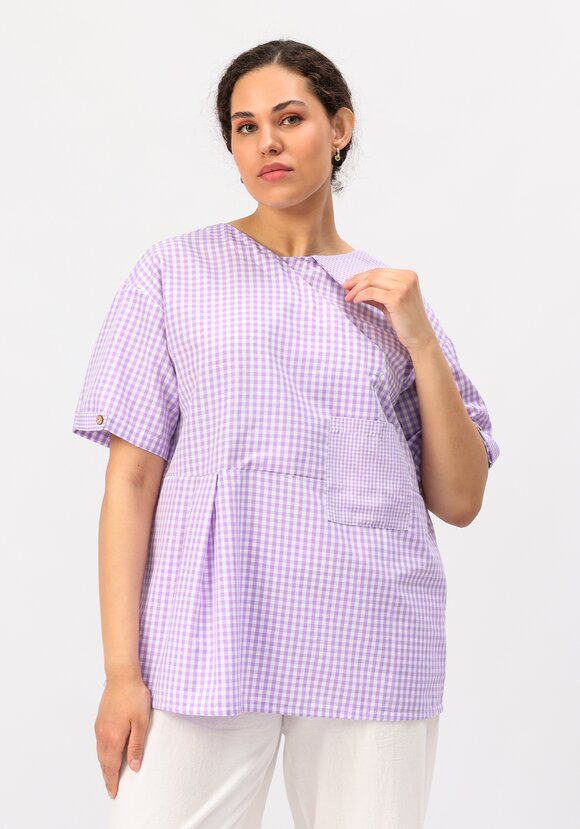 Блуза оригинального дизайна и свободного кроя шир.  580, рис. 15