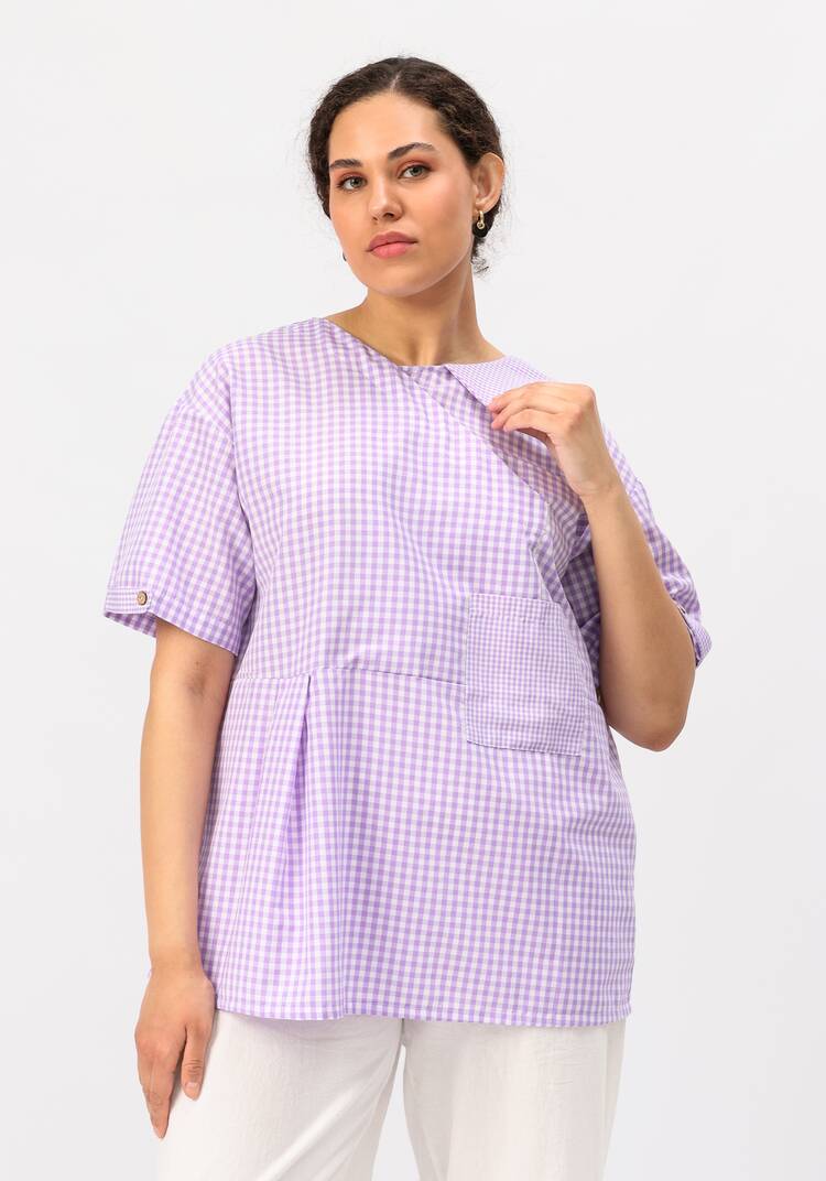 Блуза оригинального дизайна и свободного кроя шир.  750, рис. 15