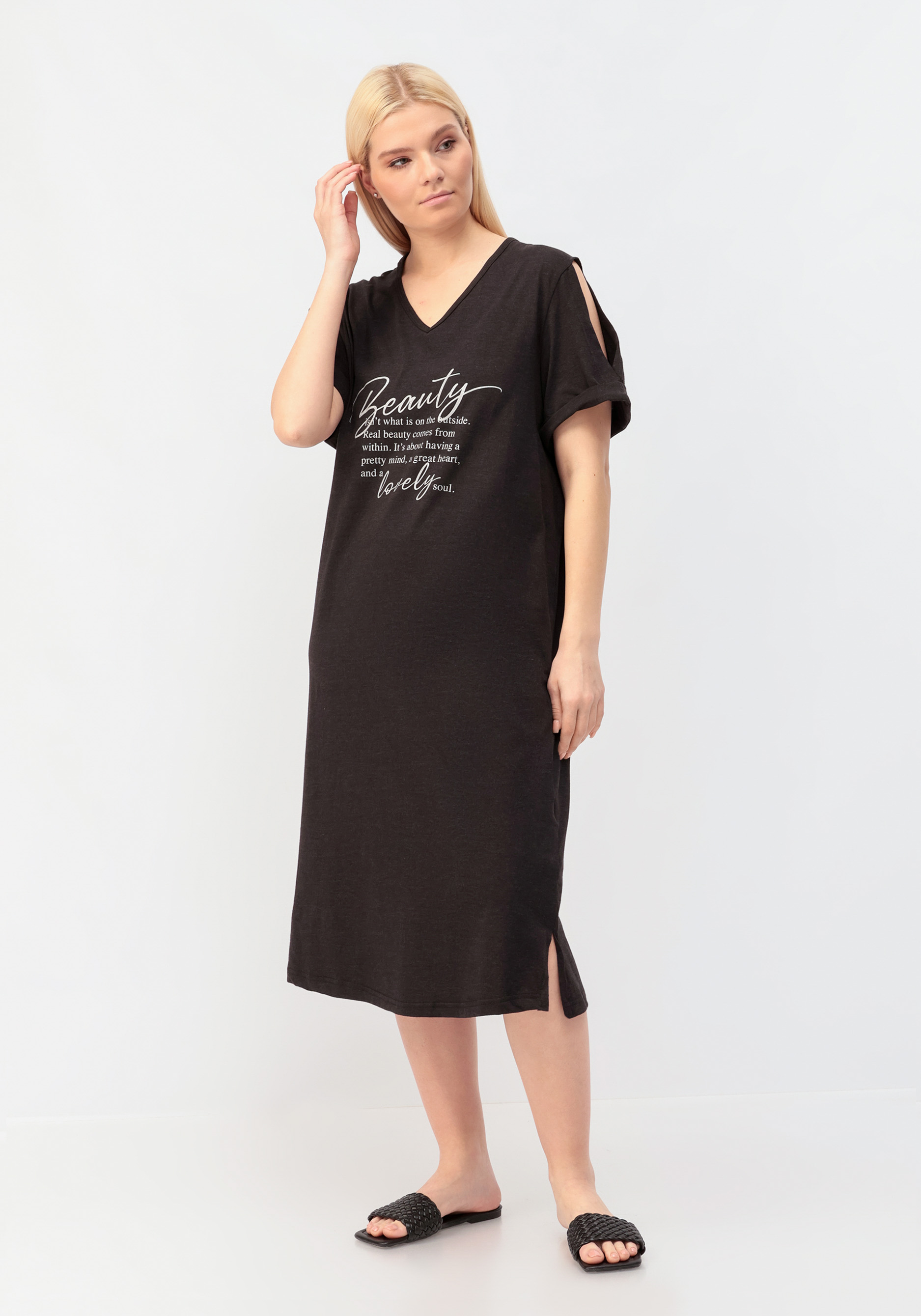 Платье "Гейл" ТМ ТЕКСПЛЮС, цвет серый, размер 56 - фото 1
