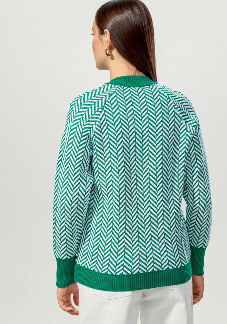 Бомбер женский на молнии с широкими манжетами шир.  750, рис. 17