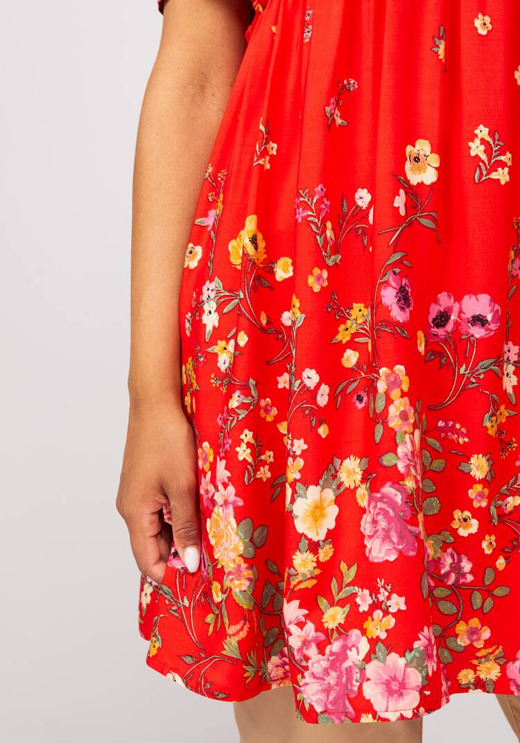 Туника с цветочным принтом свободного кроя шир.  750, рис. 15