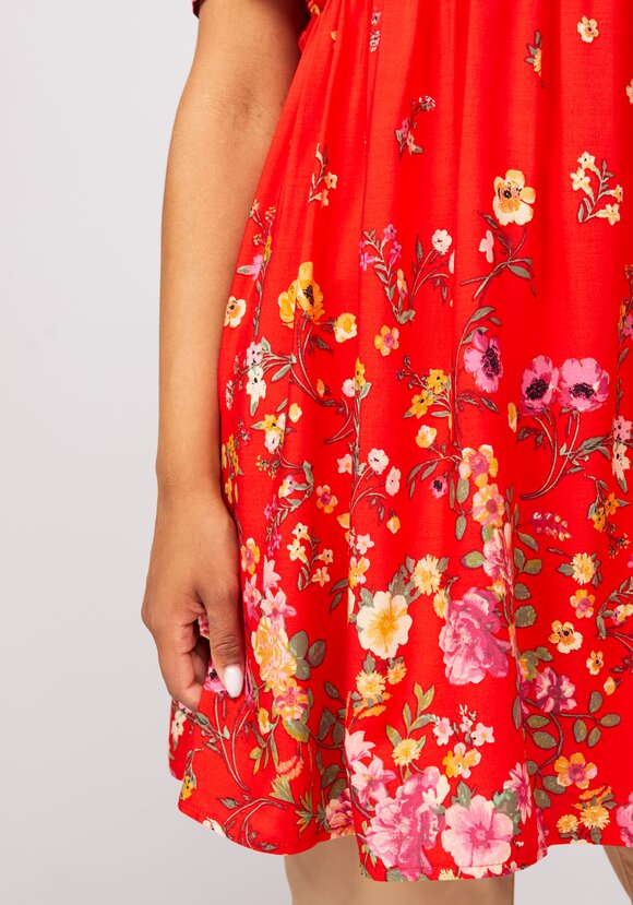 Туника с цветочным принтом свободного кроя шир.  580, рис. 15