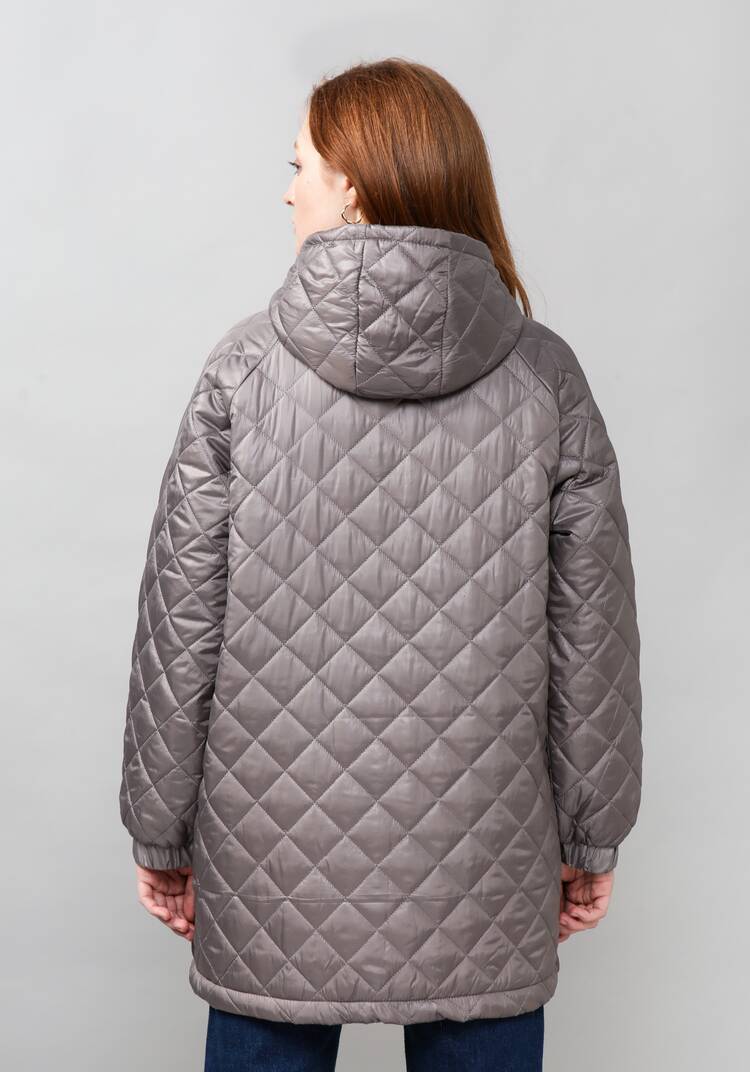 Куртка женская оверсайз с капюшоном шир.  750, рис. 3