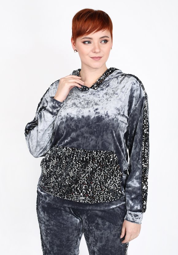 Свитшот с пайетками шир.  580, рис. 5