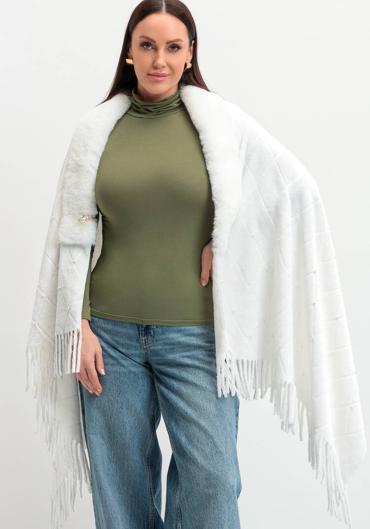 Накидка-палантин с жемчугом и булавкой шир.  750, рис. 16