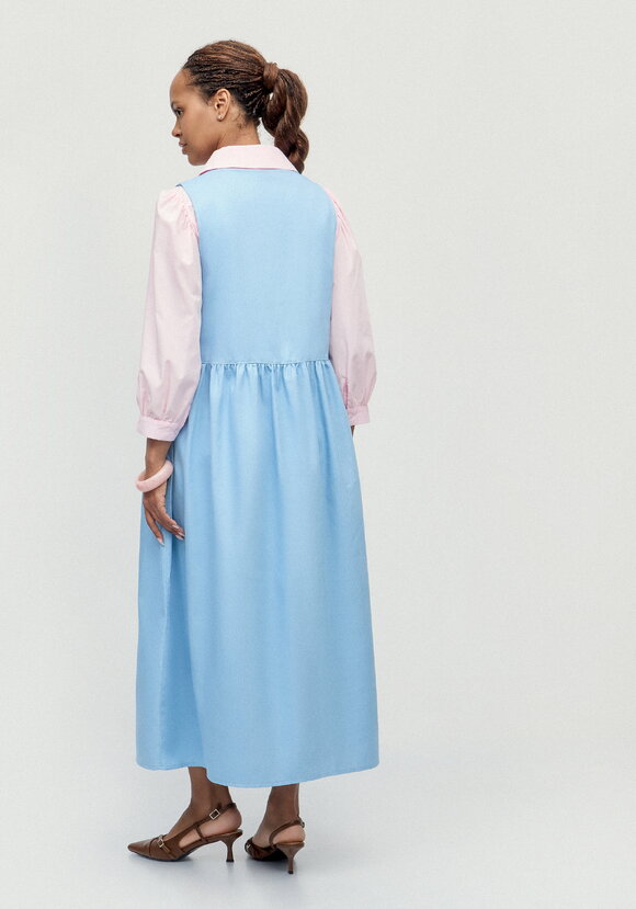 Сарафан оверсайз с отрезной линией талии шир.  580, рис. 12