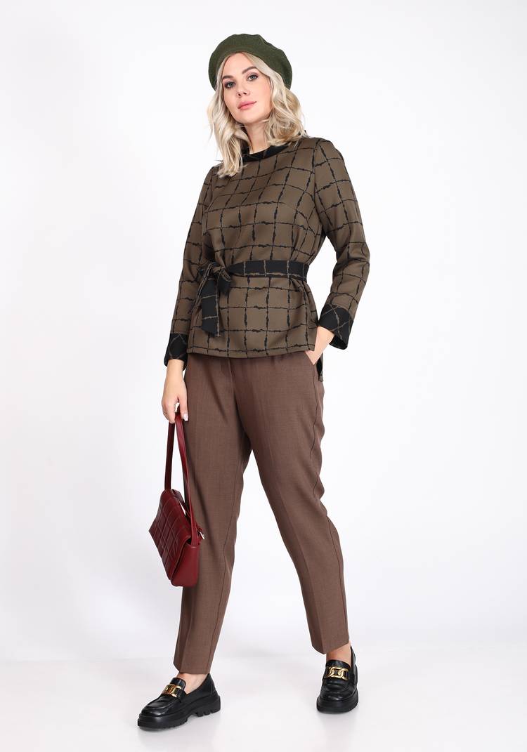 Блуза из двусторонней ткани шир.  750, рис. 8