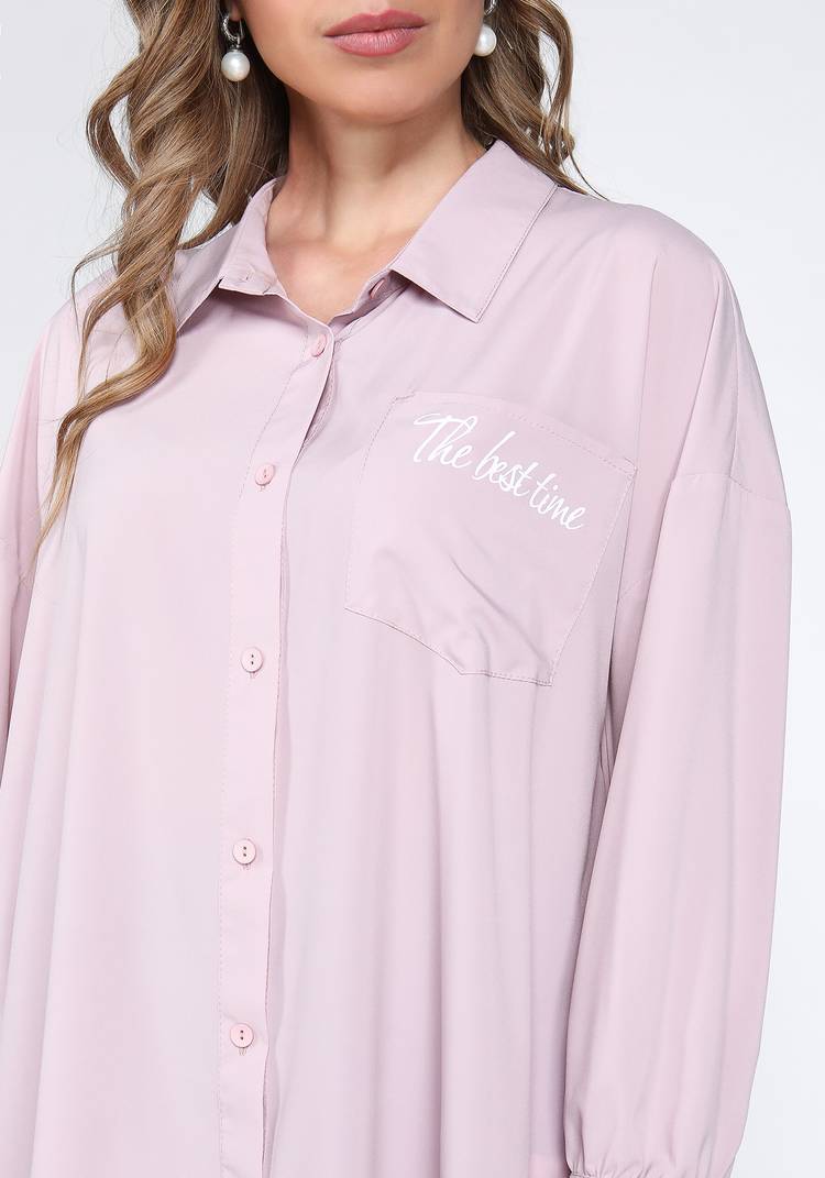 Блуза с принтом на кармане шир.  750, рис. 8