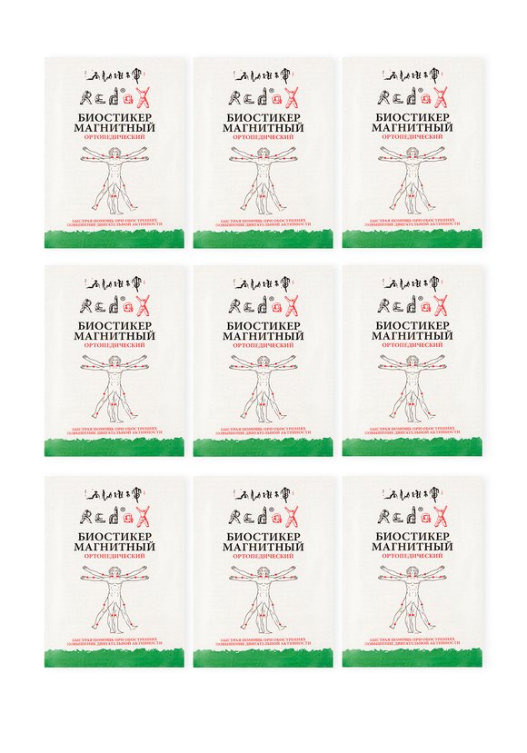 Набор магнитных биостикеров, 9 шт. шир.  580, рис. 2