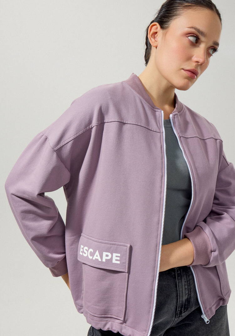 Бомбер с накладными карманами шир.  750, рис. 29