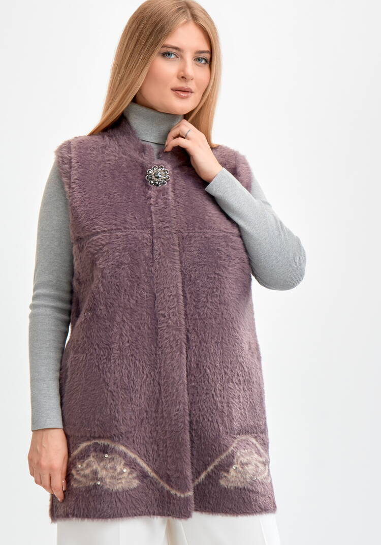 Жилетка из экомеха Розали шир.  750, рис. 1