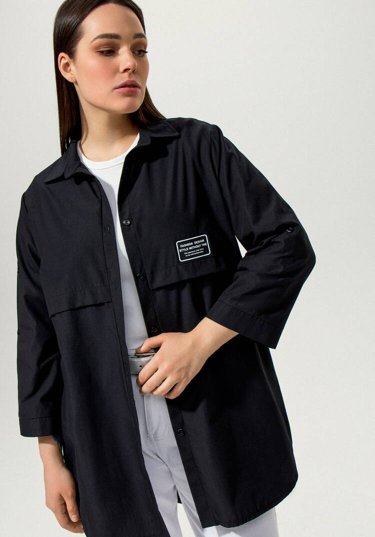 Рубашка с патами на рукаве Джоан шир.  750, рис. 32