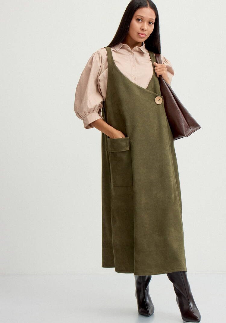 Сарафан с имитацией застёжки шир.  750, рис. 32