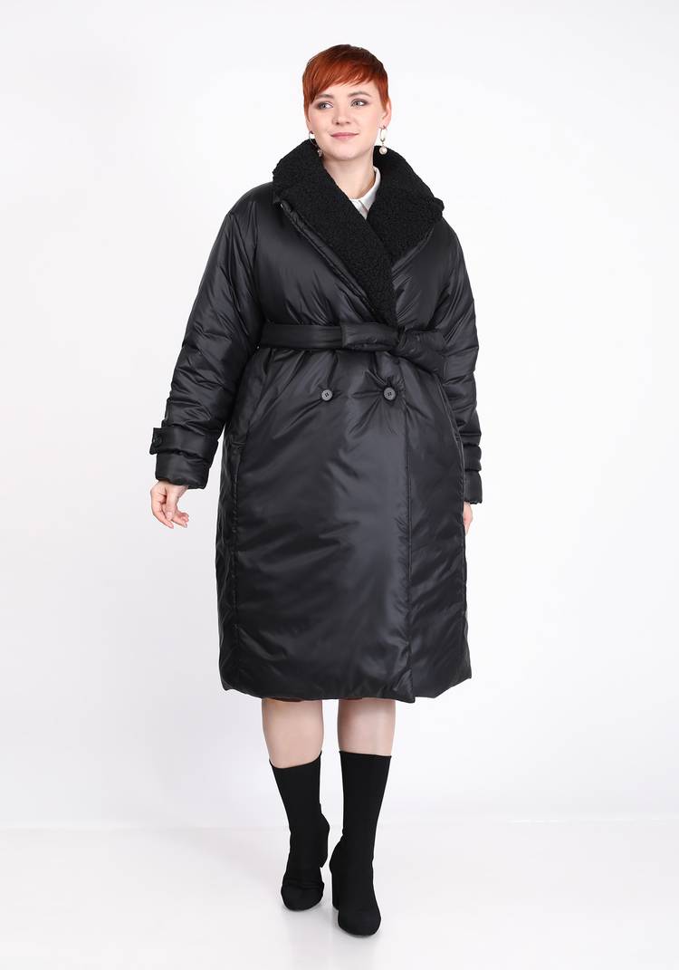 Пальто с меховым воротником шир.  750, рис. 5