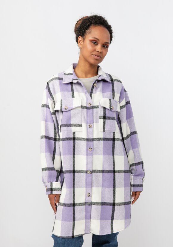Рубашка удлиненная в клетку Венди шир.  580, рис. 16