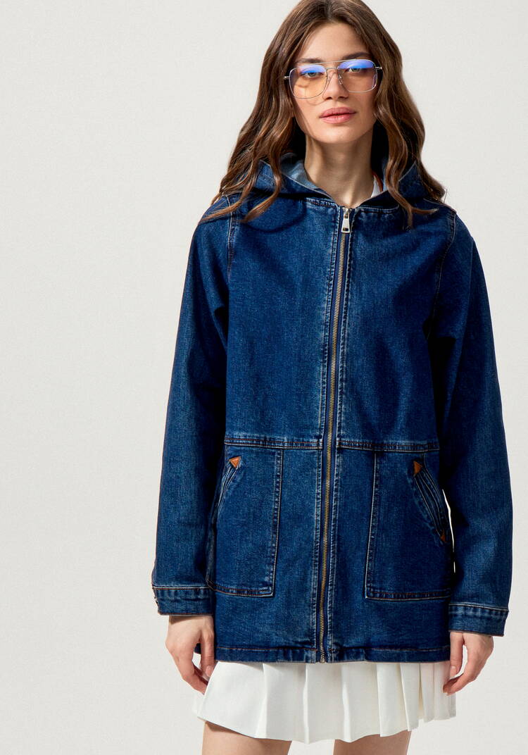 Джинсовая куртка с капюшоном шир.  750, рис. 22