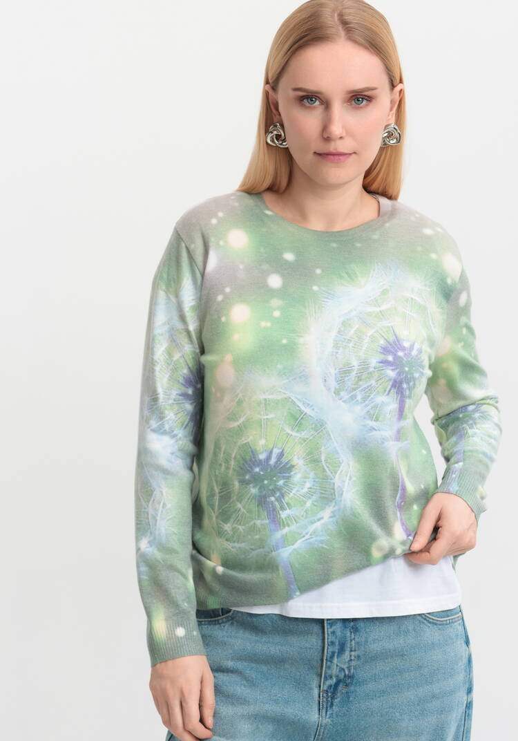 Джемпер Цветочная симфония шир.  750, рис. 1