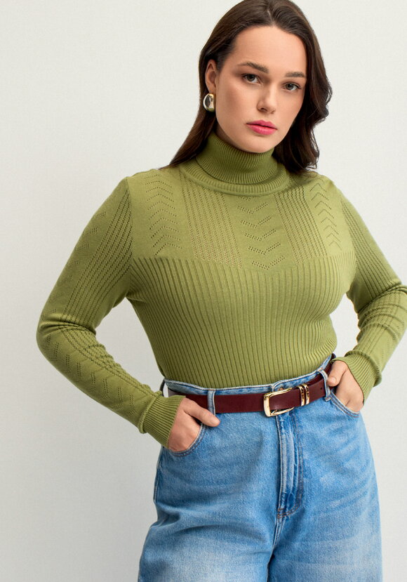 Водолазка из вискозы с узором шир.  580, рис. 43