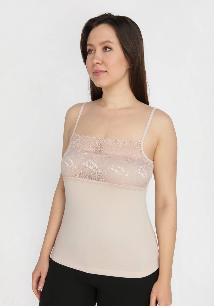 Топ с кружевом Селена шир.  750, рис. 7