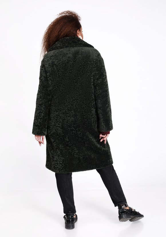 Пальто из эко астрагана шир.  580, рис. 2