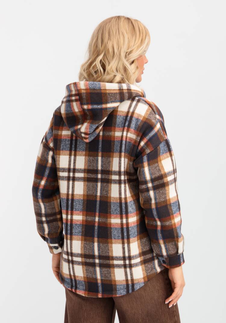 Толстовка утеплённая в клетку шир.  750, рис. 30