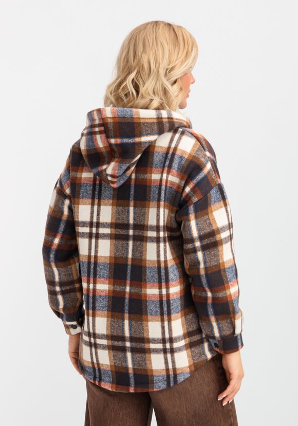 Толстовка утеплённая в клетку шир.  580, рис. 30