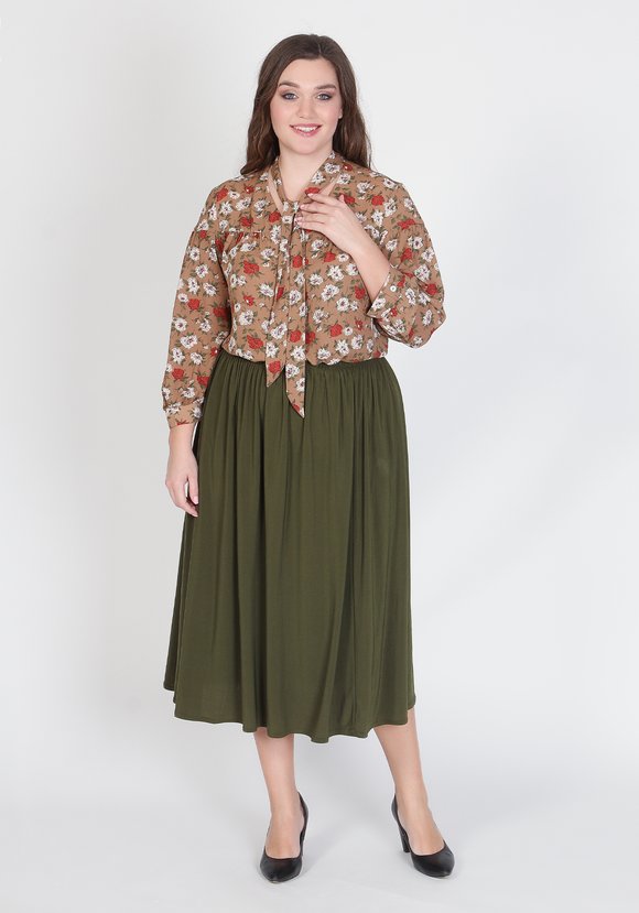 Блузка Цветочный ансамбль шир.  580, рис. 1