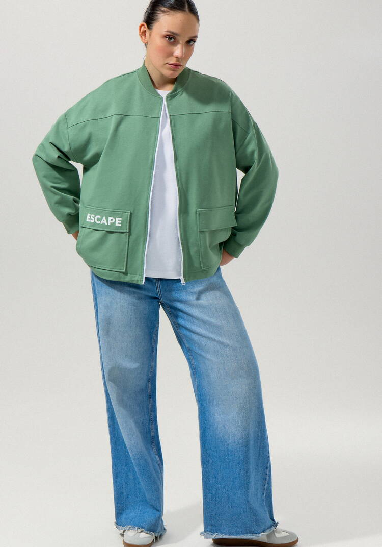 Бомбер с кулиской по низу шир.  750, рис. 14