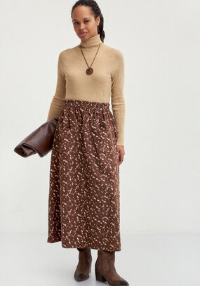 Юбка с оригинальными карманами впереди