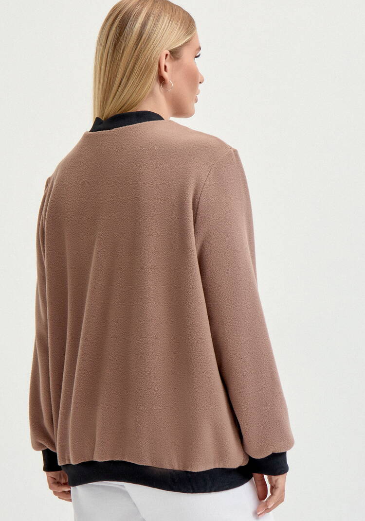 Бомбер на молнии с рибаной шир.  750, рис. 3