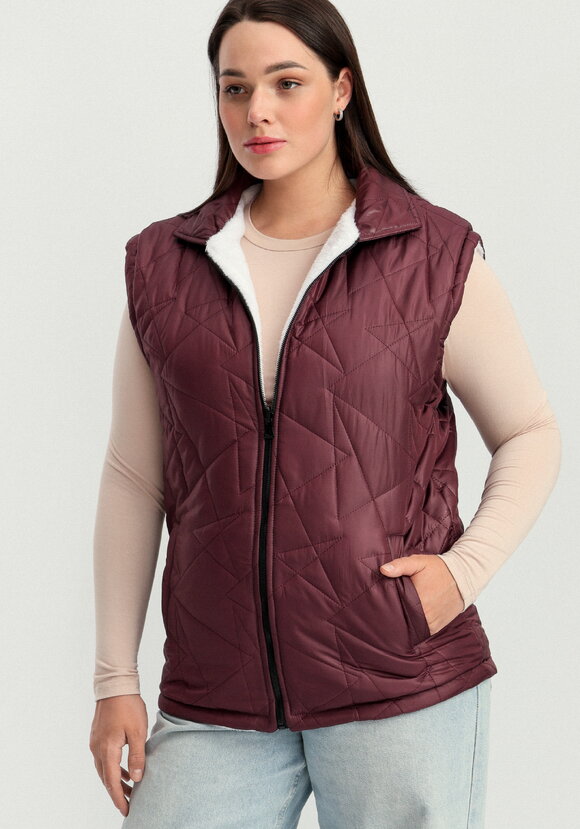 Жилет двусторонний стеганый шир.  580, рис. 1