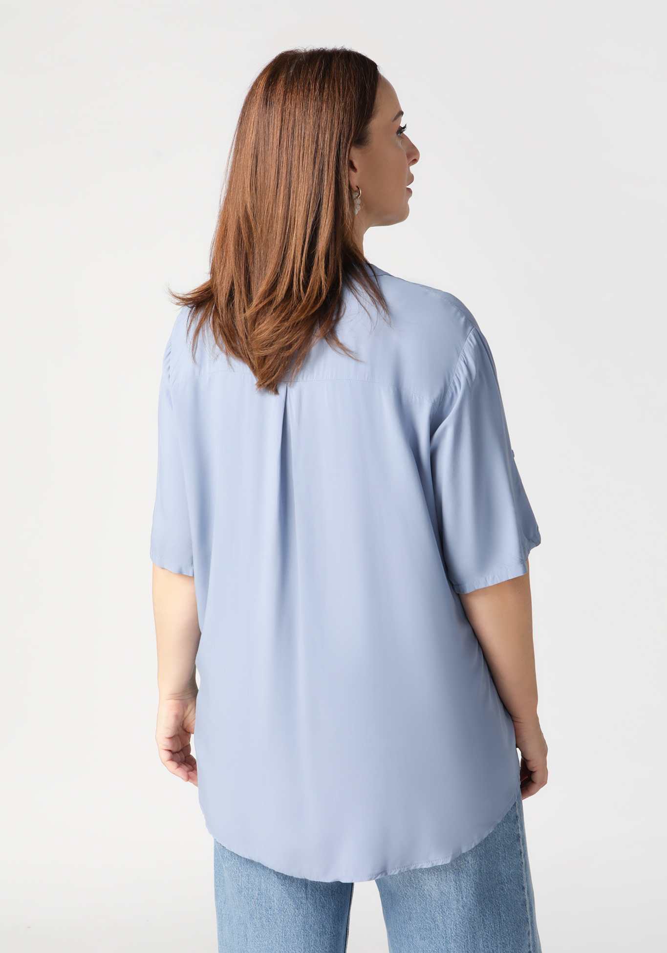 Блуза женская «Агата», размер 52, цвет хаки - фото 2