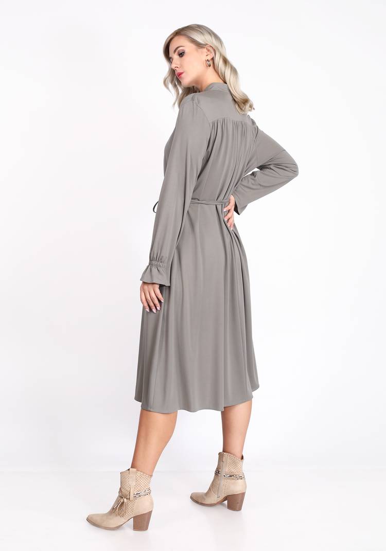 Платье свободного кроя с поясом в комплекте шир.  750, рис. 4