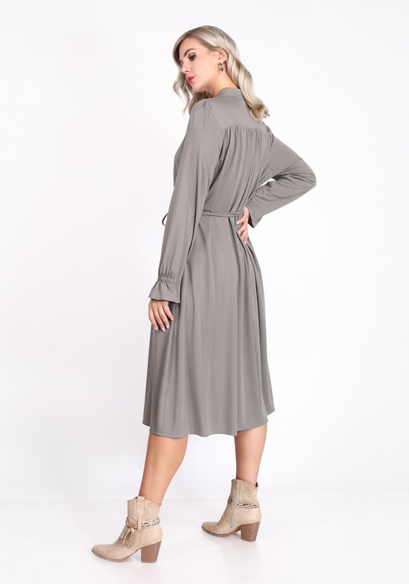 Платье свободного кроя с поясом в комплекте шир.  580, рис. 4